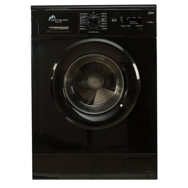 Machine à laver MONTBLANC 6 kg frontale Noir (BU844) Machine à laver MONTBLANC 6 kg frontale Noir (BU844)